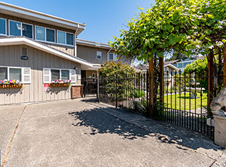 Secure fence, front yard.