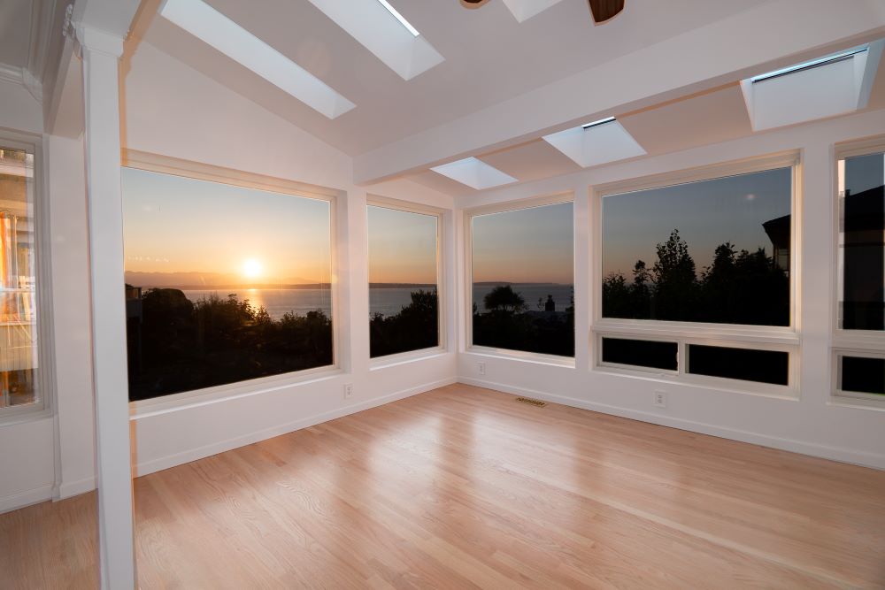 Sunset from the Sun Room of Blue Ridge Adult Family Home