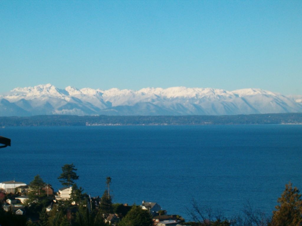 View of Olympic Mountains from Blue Ridge Adult Family Home