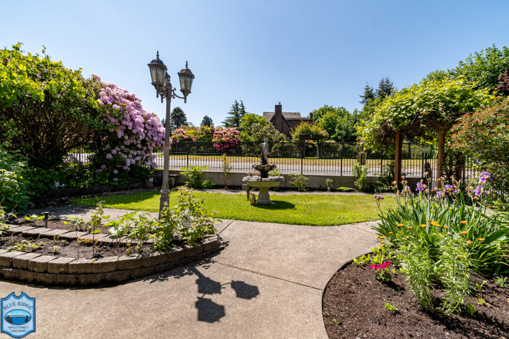 Blue Ridge AFH fountain and walking paths